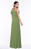 Modern A-line Asymmetric Neckline Sleeveless Floor Length Paillette Plus Size Bridesmaid Dresses