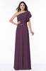 Modern A-line Asymmetric Neckline Sleeveless Floor Length Paillette Plus Size Bridesmaid Dresses