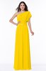 Modern A-line Asymmetric Neckline Sleeveless Floor Length Paillette Plus Size Bridesmaid Dresses