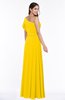 Modern A-line Asymmetric Neckline Sleeveless Floor Length Paillette Plus Size Bridesmaid Dresses