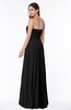 Simple Strapless Sleeveless Zip up Chiffon Ruching Plus Size Bridesmaid Dresses