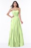 Simple Strapless Sleeveless Zip up Chiffon Ruching Plus Size Bridesmaid Dresses