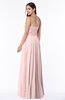Simple Strapless Sleeveless Zip up Chiffon Ruching Plus Size Bridesmaid Dresses