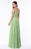 Simple Strapless Sleeveless Zip up Chiffon Ruching Plus Size Bridesmaid Dresses