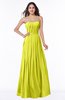Simple Strapless Sleeveless Zip up Chiffon Ruching Plus Size Bridesmaid Dresses