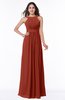 Modest A-line Sleeveless Zip up Chiffon Sash Plus Size Bridesmaid Dresses