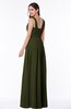 Simple A-line Sleeveless Zip up Floor Length Ruching Plus Size Bridesmaid Dresses