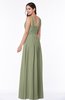 Simple A-line Sleeveless Zip up Floor Length Ruching Plus Size Bridesmaid Dresses