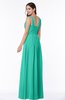 Simple A-line Sleeveless Zip up Floor Length Ruching Plus Size Bridesmaid Dresses