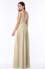 Simple A-line Sleeveless Zip up Floor Length Ruching Plus Size Bridesmaid Dresses