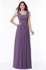 Simple A-line Sleeveless Zip up Floor Length Ruching Plus Size Bridesmaid Dresses