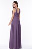 Simple A-line Sleeveless Zip up Floor Length Ruching Plus Size Bridesmaid Dresses