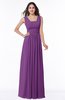 Simple A-line Sleeveless Zip up Floor Length Ruching Plus Size Bridesmaid Dresses