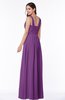 Simple A-line Sleeveless Zip up Floor Length Ruching Plus Size Bridesmaid Dresses