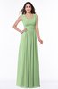 Simple A-line Sleeveless Zip up Floor Length Ruching Plus Size Bridesmaid Dresses