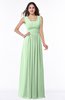 Simple A-line Sleeveless Zip up Floor Length Ruching Plus Size Bridesmaid Dresses