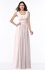 Simple A-line Sleeveless Zip up Floor Length Ruching Plus Size Bridesmaid Dresses