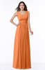 Simple A-line Sleeveless Zip up Floor Length Ruching Plus Size Bridesmaid Dresses