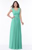 Simple A-line Sleeveless Zip up Floor Length Ruching Plus Size Bridesmaid Dresses