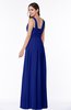 Simple A-line Sleeveless Zip up Floor Length Ruching Plus Size Bridesmaid Dresses