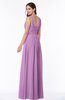 Simple A-line Sleeveless Zip up Floor Length Ruching Plus Size Bridesmaid Dresses