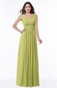 Simple A-line Sleeveless Zip up Floor Length Ruching Plus Size Bridesmaid Dresses