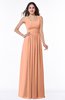 Simple A-line Sleeveless Zip up Floor Length Ruching Plus Size Bridesmaid Dresses