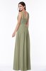 Simple A-line Sleeveless Zip up Floor Length Ruching Plus Size Bridesmaid Dresses