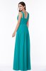 Simple A-line Sleeveless Zip up Floor Length Ruching Plus Size Bridesmaid Dresses
