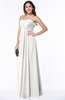 Glamorous A-line Strapless Zip up Floor Length Pleated Plus Size Bridesmaid Dresses