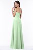 Glamorous A-line Strapless Zip up Floor Length Pleated Plus Size Bridesmaid Dresses