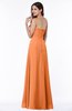 Glamorous A-line Strapless Zip up Floor Length Pleated Plus Size Bridesmaid Dresses