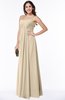 Glamorous A-line Strapless Zip up Floor Length Pleated Plus Size Bridesmaid Dresses