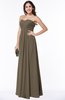 Glamorous A-line Strapless Zip up Floor Length Pleated Plus Size Bridesmaid Dresses