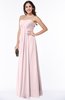 Glamorous A-line Strapless Zip up Floor Length Pleated Plus Size Bridesmaid Dresses