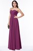 Glamorous A-line Strapless Zip up Floor Length Pleated Plus Size Bridesmaid Dresses
