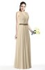 Simple A-line V-neck Chiffon Floor Length Bow Plus Size Bridesmaid Dresses