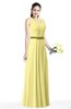 Simple A-line V-neck Chiffon Floor Length Bow Plus Size Bridesmaid Dresses