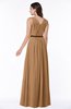 Simple A-line V-neck Chiffon Floor Length Bow Plus Size Bridesmaid Dresses