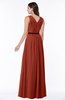 Simple A-line V-neck Chiffon Floor Length Bow Plus Size Bridesmaid Dresses