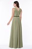 Simple A-line V-neck Chiffon Floor Length Bow Plus Size Bridesmaid Dresses