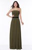 Classic Strapless Half Backless Chiffon Pleated Plus Size Bridesmaid Dresses