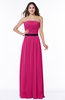 Classic Strapless Half Backless Chiffon Pleated Plus Size Bridesmaid Dresses