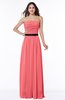 Classic Strapless Half Backless Chiffon Pleated Plus Size Bridesmaid Dresses