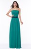 Classic Strapless Half Backless Chiffon Pleated Plus Size Bridesmaid Dresses