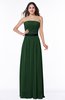 Classic Strapless Half Backless Chiffon Pleated Plus Size Bridesmaid Dresses