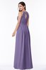 Plain A-line Jewel Sleeveless Zip up Floor Length Bridesmaid Dresses