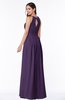 Plain A-line Jewel Sleeveless Zip up Floor Length Bridesmaid Dresses