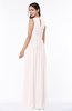 Elegant A-line Jewel Chiffon Floor Length Plus Size Bridesmaid Dresses