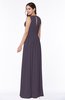 Elegant A-line Jewel Chiffon Floor Length Plus Size Bridesmaid Dresses
